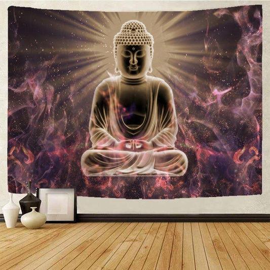 Meditating Buddha Tapestry Wall Hanging